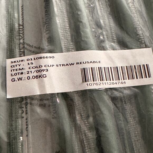 15 Starbucks NEW Venti Replacement Straws Cold Drinking Straw Venti Cup Plastic - Picture 3 of 7